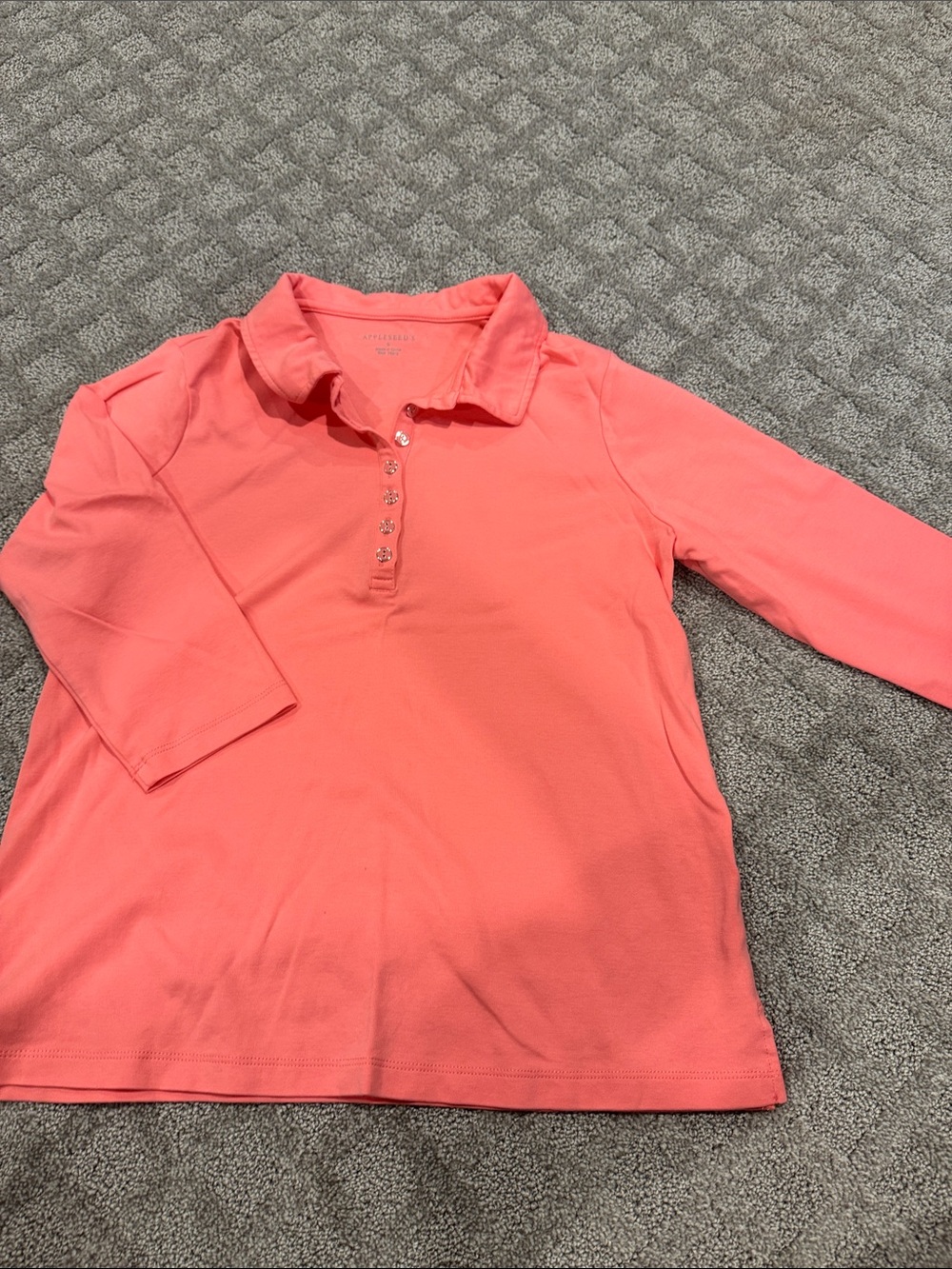 Appleseed's Coral Short Sleeve Polo Top